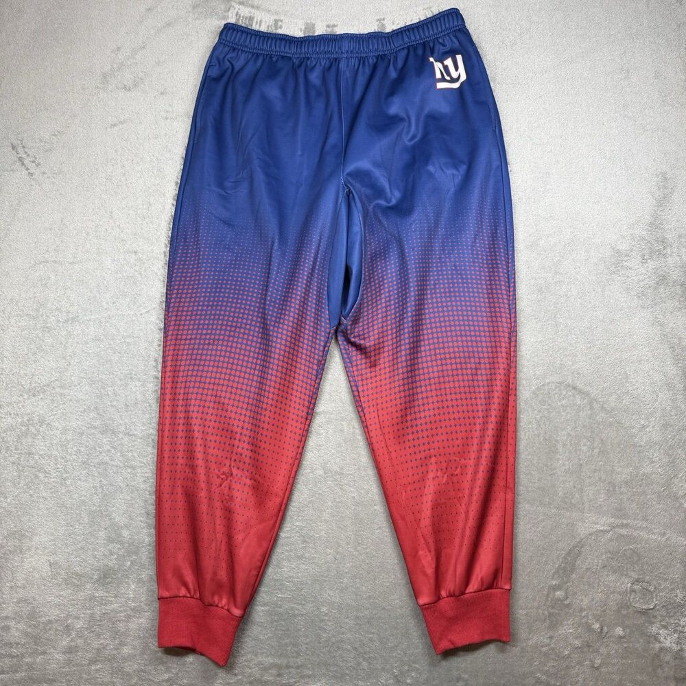 NFL Team Apparel Men's New York Giants FOCO Royal Gradient Jogger Pants XL Blue